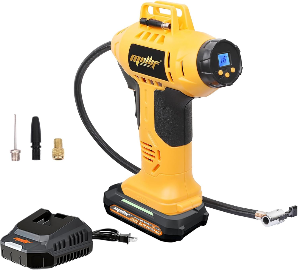 Cordless Tire Inflator Air Compressor Compatible with Dewalt 20V MAX Battery, 16