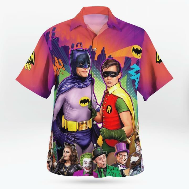 Superheroes Movie Batman Short Sleeve Button 3D HAWAII SHIRT Halloween Gift
