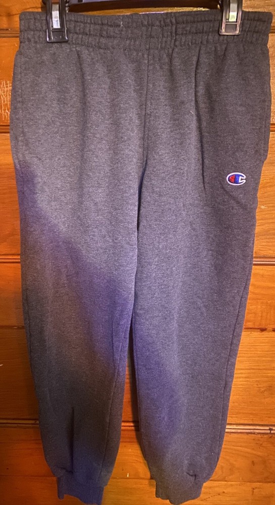Champion Youth Boy's Jogger Sweatpants MED Gray Fleece