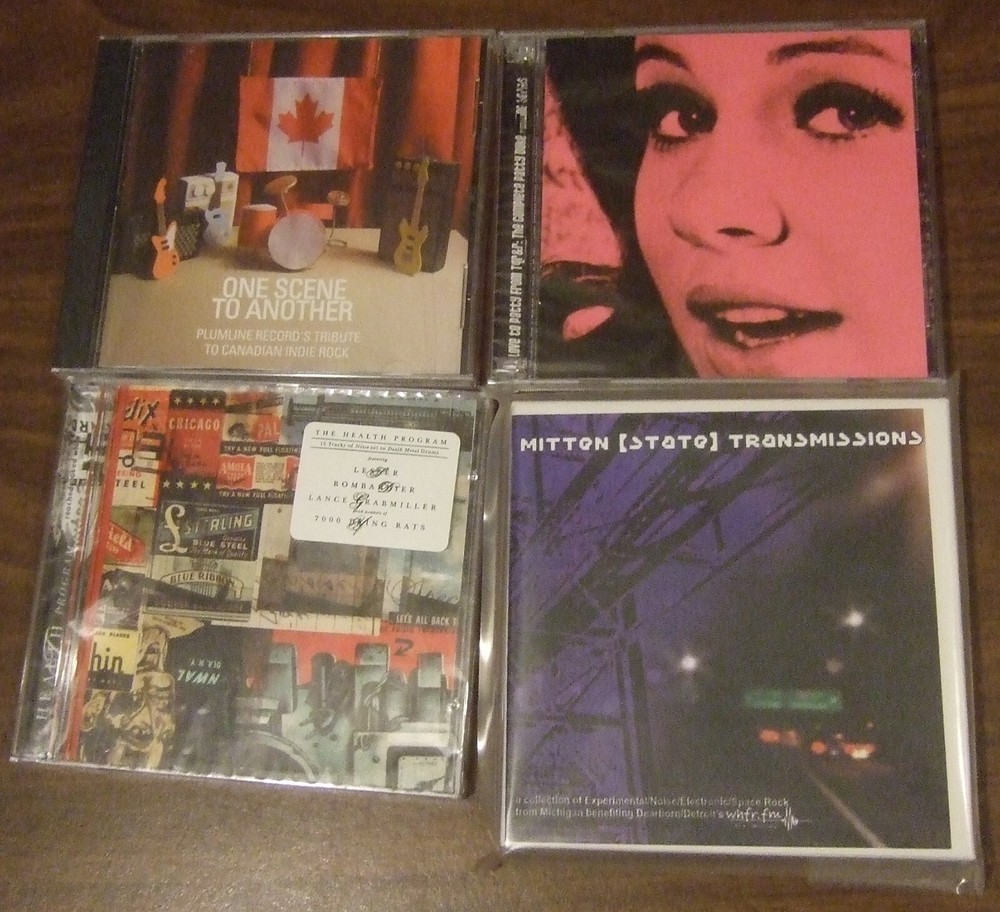 Lot of 4 Detroit rock bands compilation CDs indie Patty Duke Canada all new
