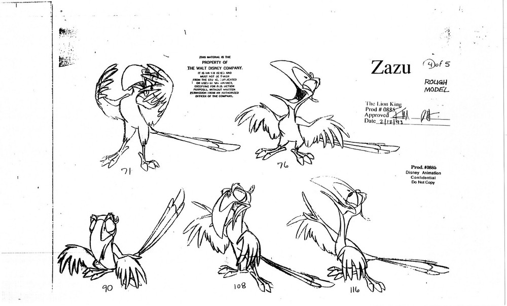 The LION KING Disney Production Model Copy used in 1998 Simba's Pride 462