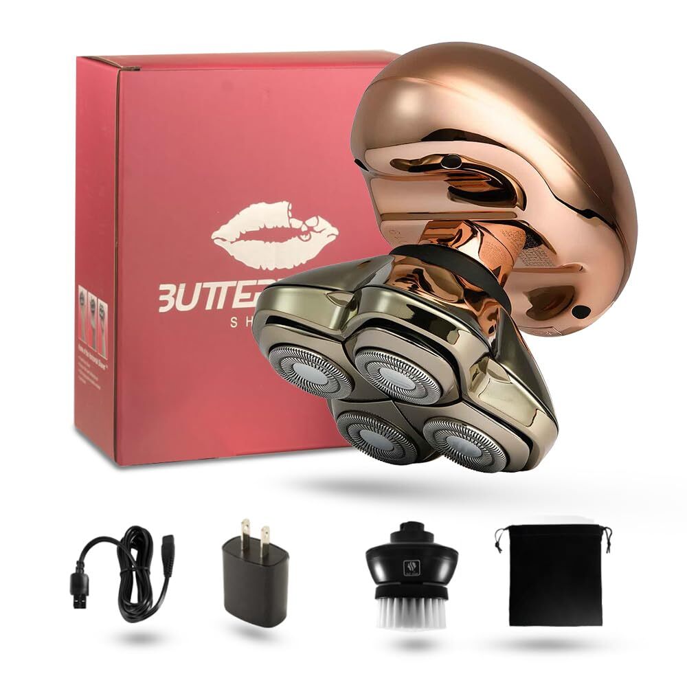 Butterfly Kiss Pro Rose Gold Best Electric Shaver for Bikini Leg Body Shaving...