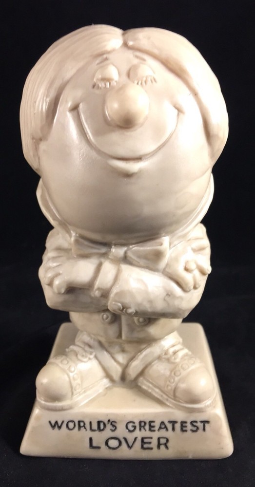 Russ Berries RW Worlds Greatest Lover Man Male Figurine Statue Sculpture 1970