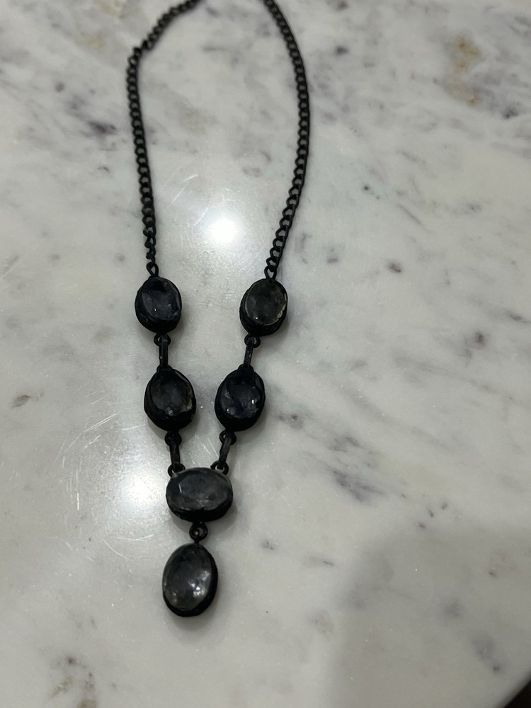 Vintage Black Statement Necklace