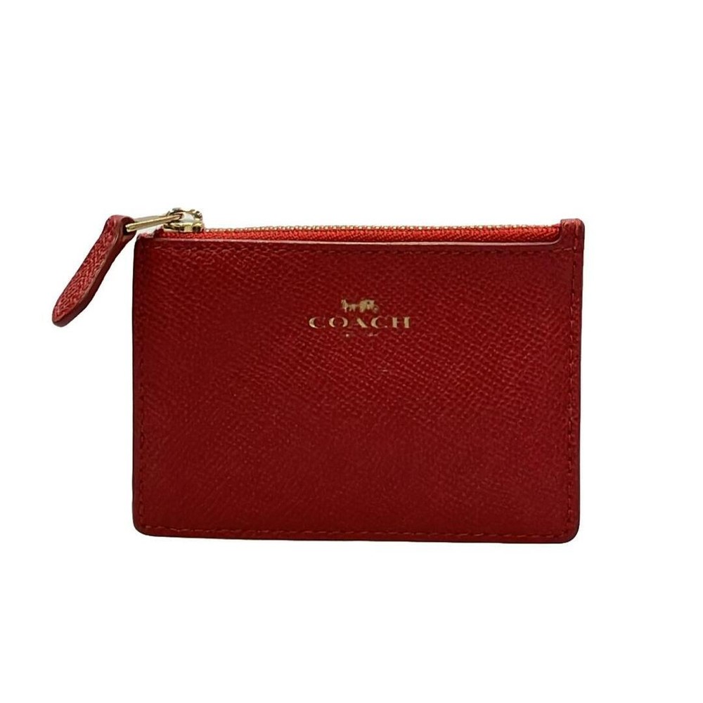 Coach coin purse with key ring F12186 women 8b21f57b4fc4272ad8ed2346f7277d32