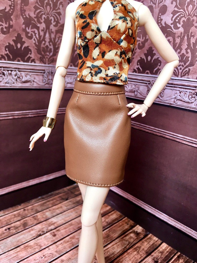 BQ‑ELERA – Faux Leather Mini Pencil Skirt for 12