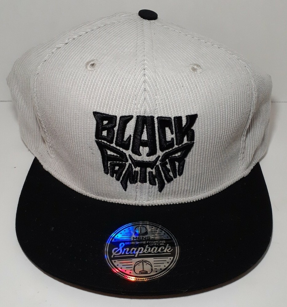 Marvel Black Panther Baseball Cap Snapback One Size Embroidered NWT D5