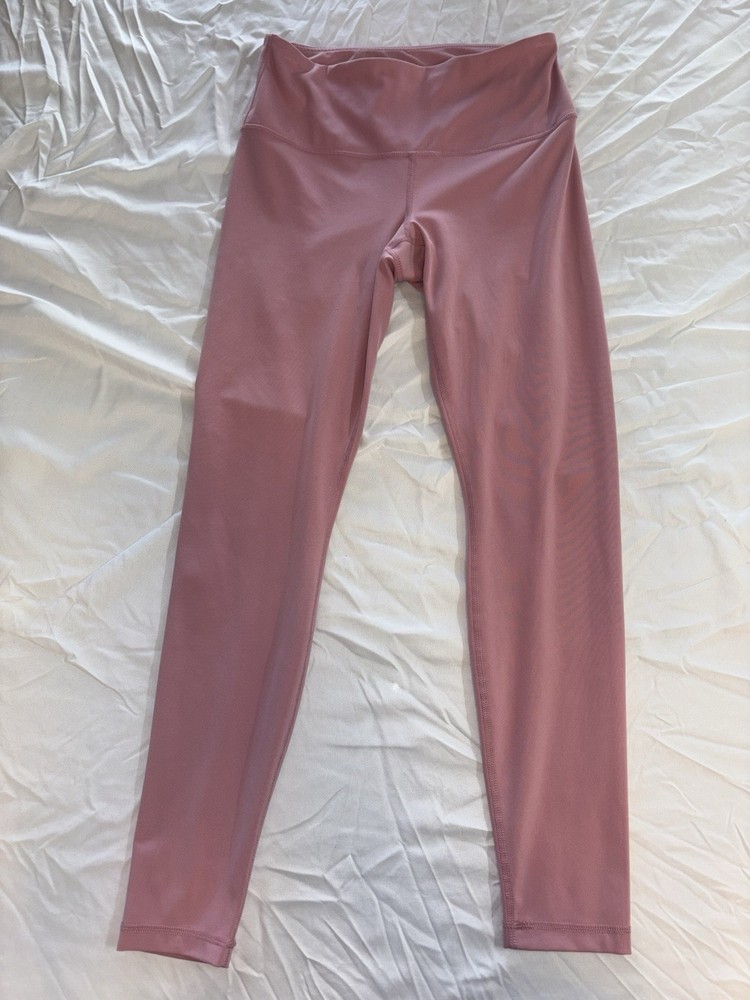 Yogalicious Lux Ankle Leggings Pink M High Rise Stretch Yoga Polyester Spandex