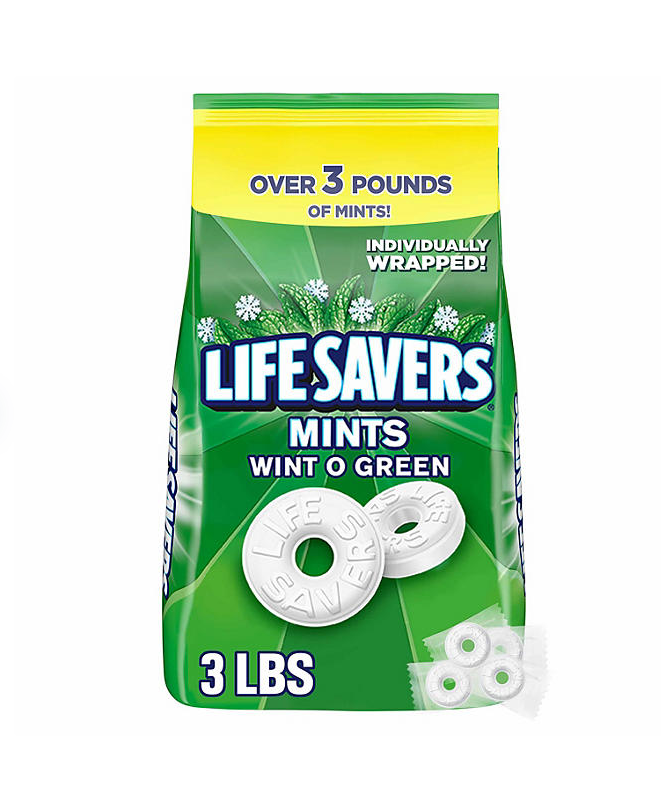 Life Savers Wint-O-Green Mints Hard Candy, 53.95 oz.