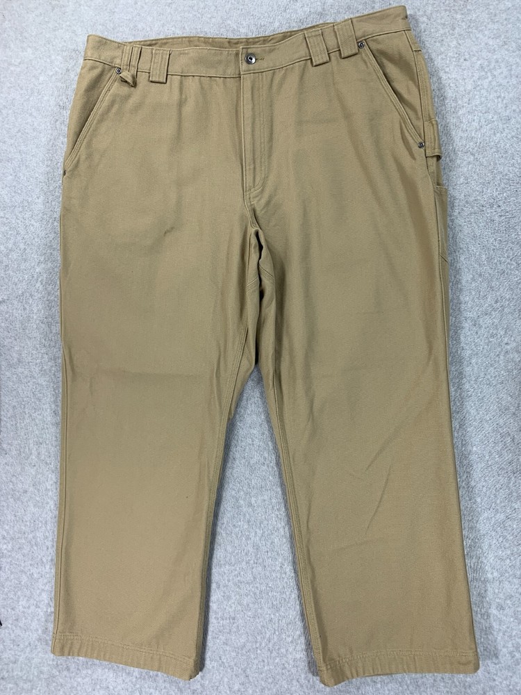 Duluth Trading Co Heavyweight Carpenter Pants (Men's 44x30) Cotton - Tan