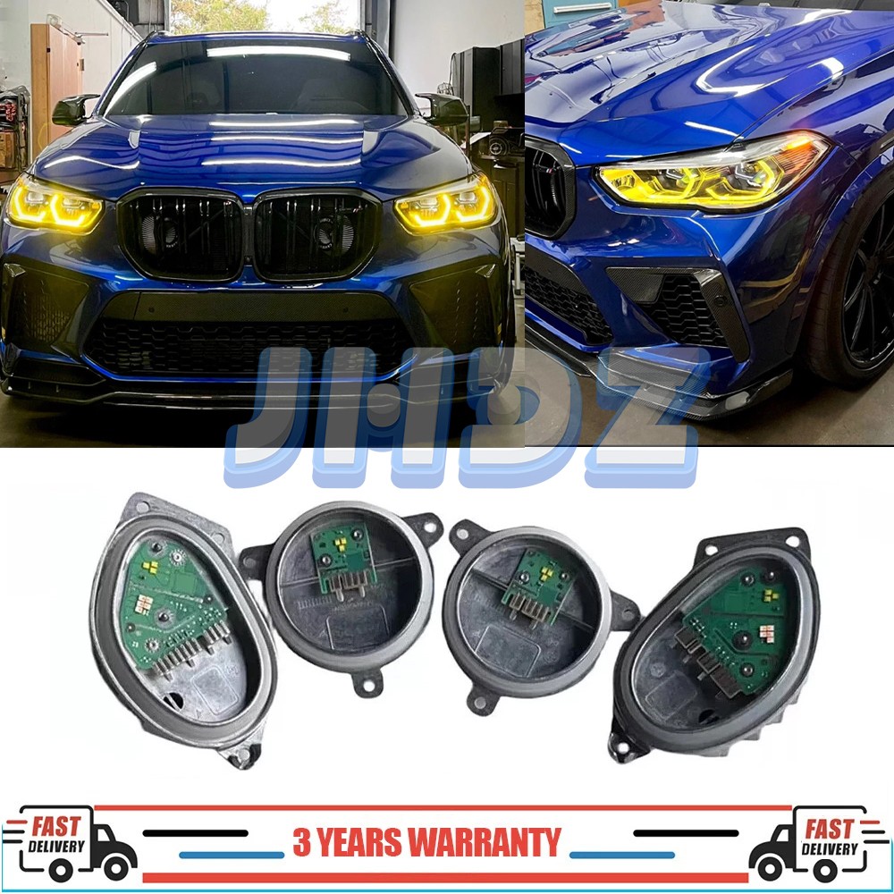 CSL Yellow Angel Eyes DRL LED Module For BMW F95 X5M F96 X6M 2019-2022 LASER