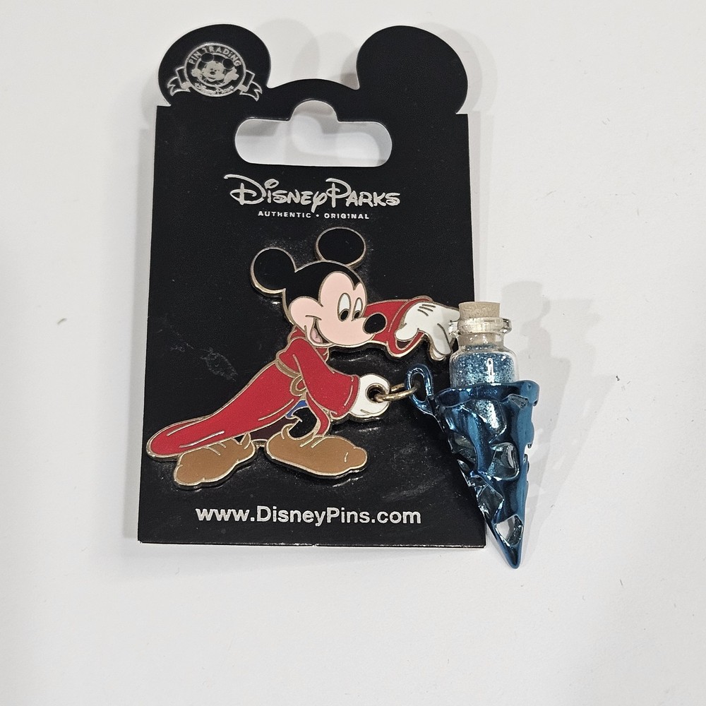 Disney Trading Pin Fantasia Sorcerer Mickey Mouse w/ Magic Dust Vial