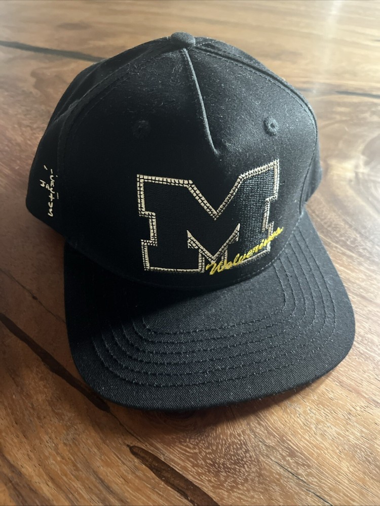 NEW Travis Scott CACTUS JACK Michigan Wolverines MITCHELL & Ness Hat Snapback