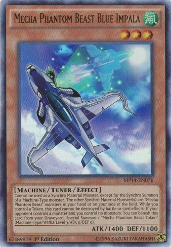 Mecha Phantom Beast Blue Impala - MP14-EN076 - Ultra Rare - 1st Edition - Near M