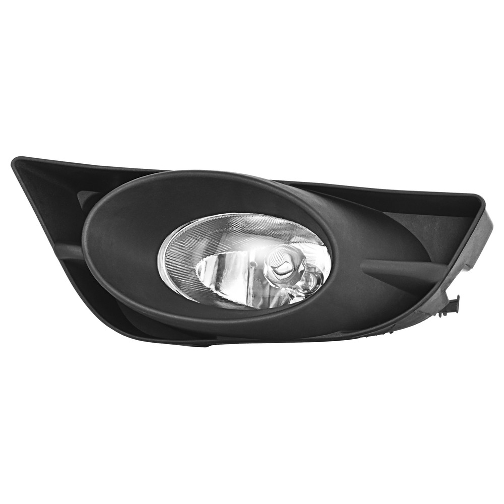 White Fog Light W/Bulb & Bezel For Honda Fit 2009 2010 2011 Plastic Lens LH