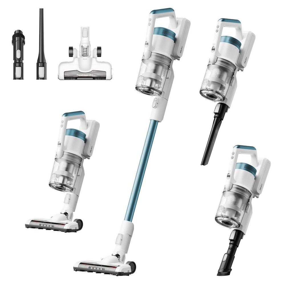 Cordless Vacuum Cleaner, Vacuum Cleaner for Home Rechargeable, Lightweight St...