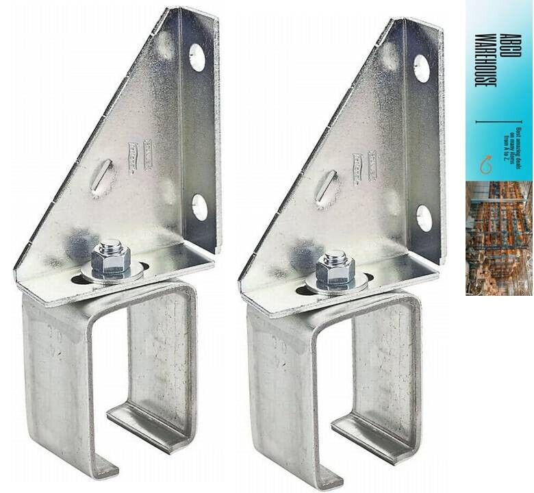 National Hardware N104-638 Galvanized Steel Box Rail Bracket (2-PACK)