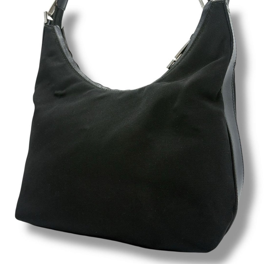 Gucci Black Leather One Shoulder Crossbody Bag Pre-Owned