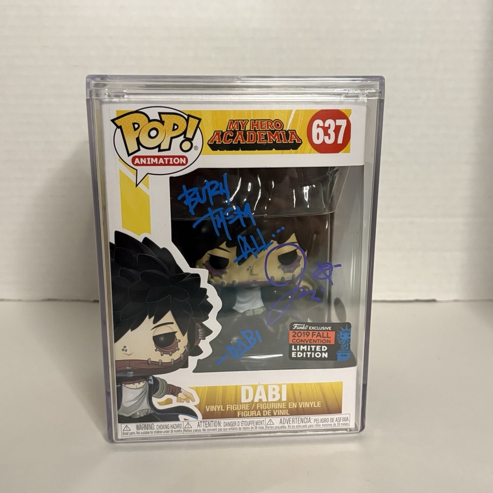 Funko Pop My Hero Academia Dabi 637 Signed Jason Liebrecht SDCC 2019