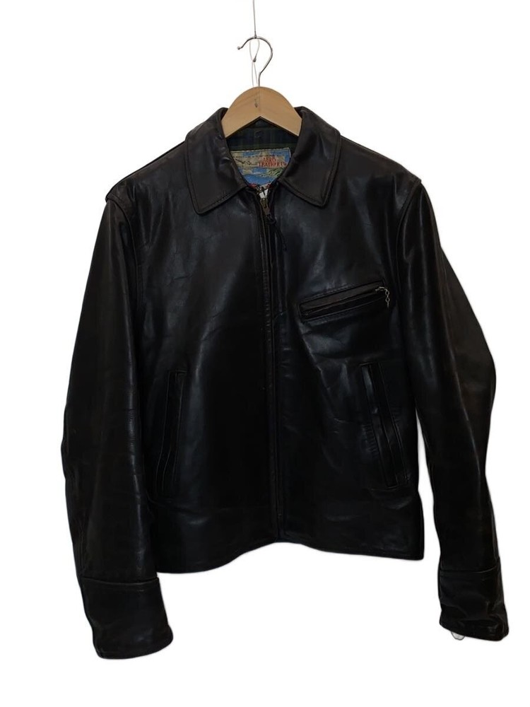 Aero Leather Horsehide Jacket/36/Leather/Brw/Plain// 3369