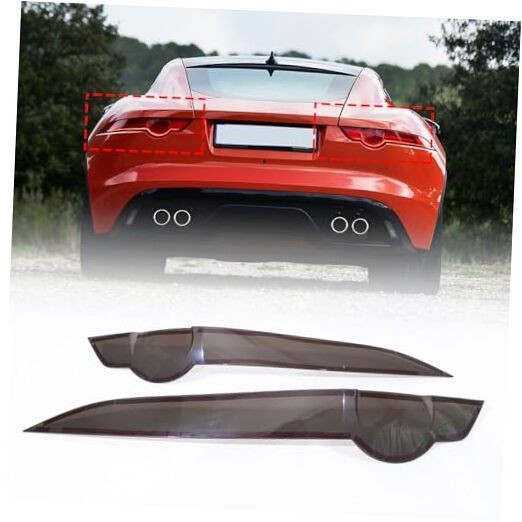 Jaguar F-Type 2013-2020 Smoked Tail Light Lamp Cover Replacement