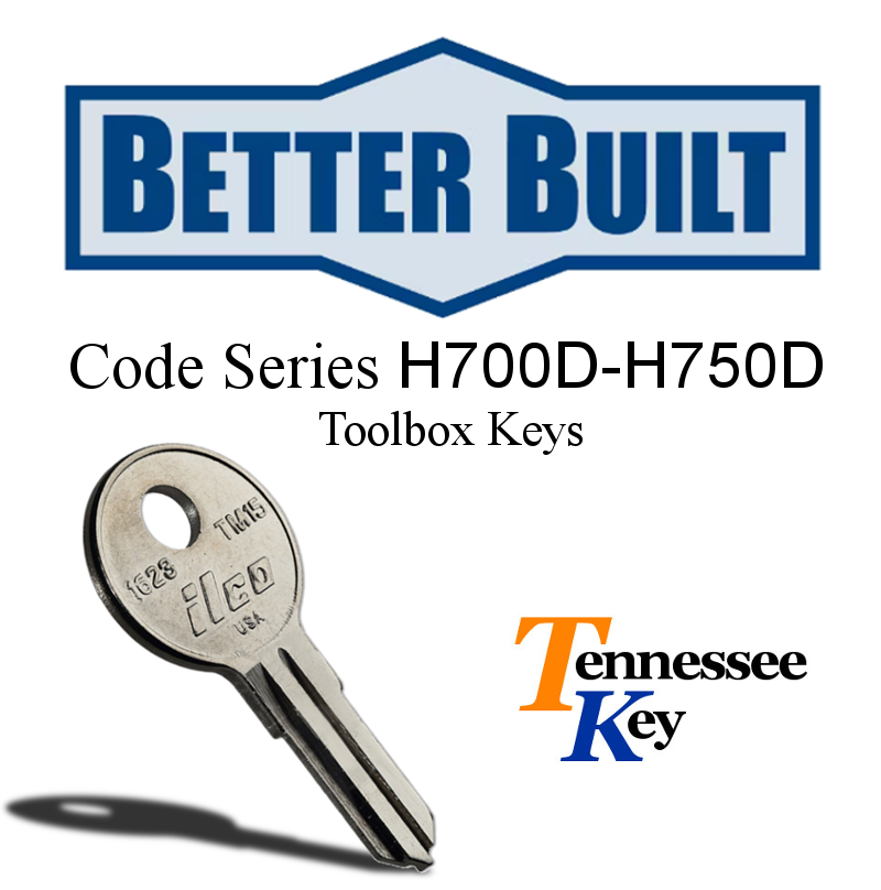 Better Built Truck Toolbox Keys H700D to H750D Series Choose Your Code