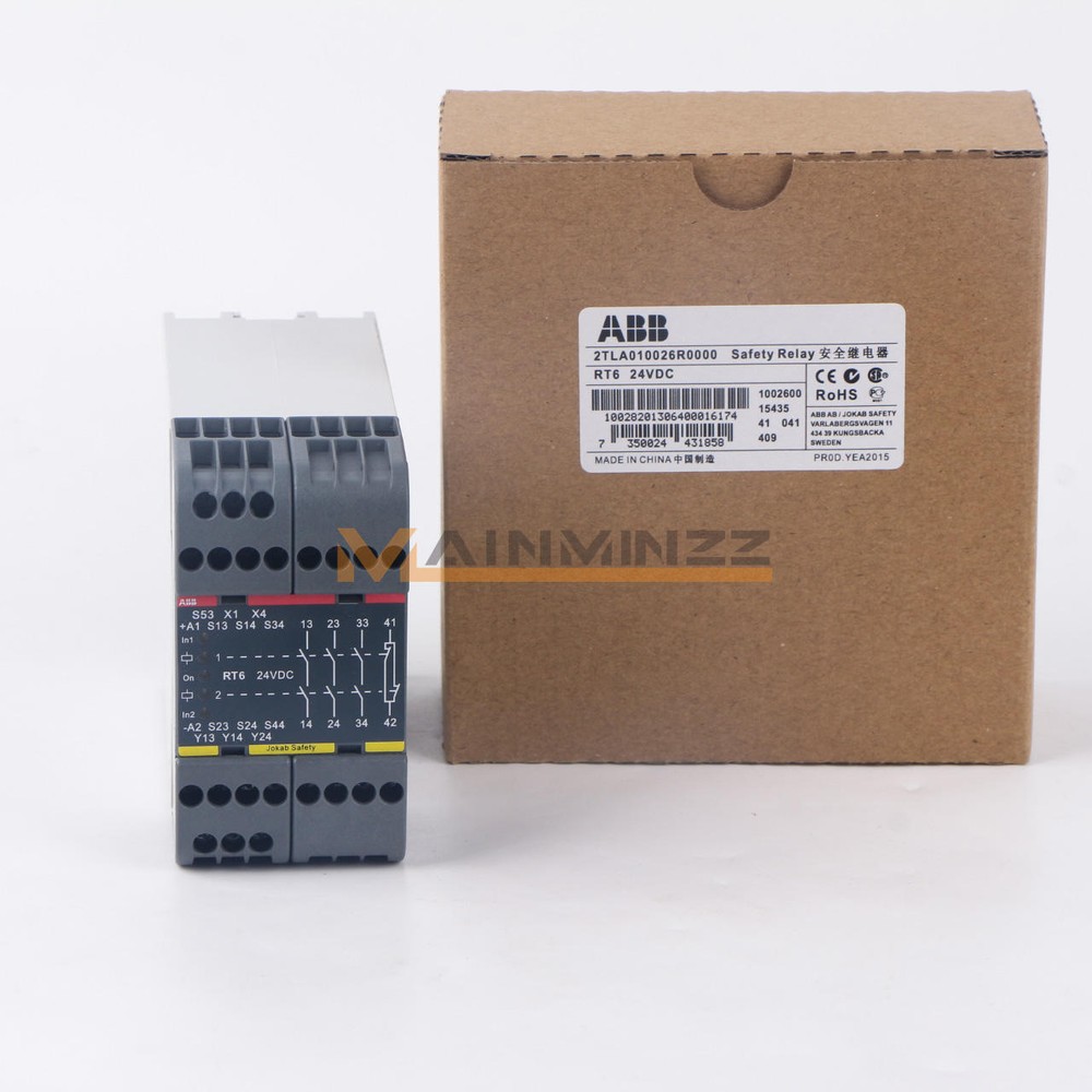1PCS NEW ABB SAFETY RELAY 2TLA010026R0000 RT6 24VDC