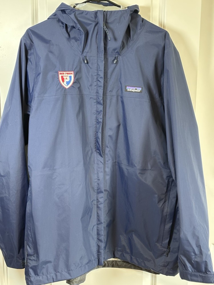 Patagonia Mens XXL Navy Blue Torrentshell Rain Jacket with Logo