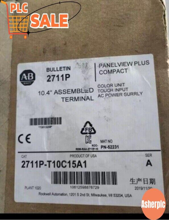 1 PCS Brand New Allen Bradley 2711P-T10C15A1 PanelView Plus Terminal 1PC