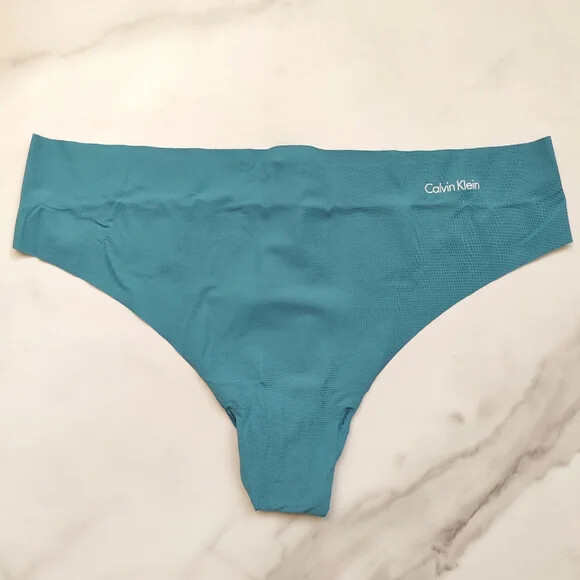 Calvin Klein Invisibles Thong Panty Blue Ambience SZ S/M/L/XL