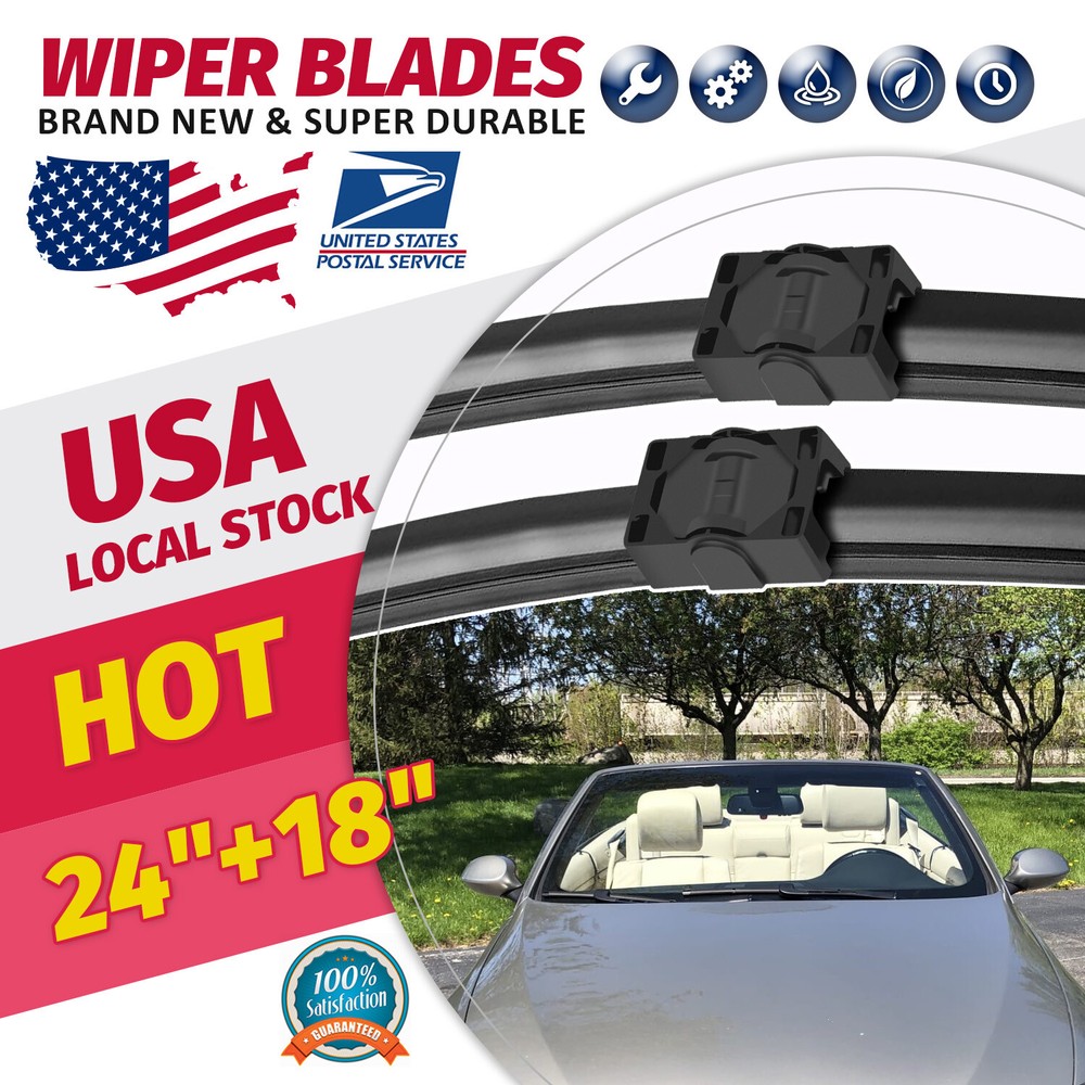 New Windshield Wiper Blades Bracketless OEM QUALITY 24