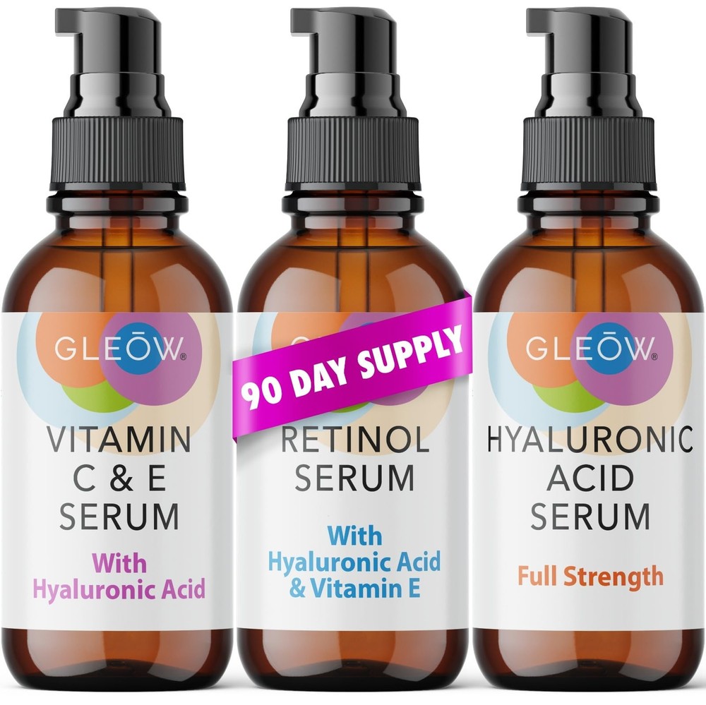 Retinol and Vitamin C Serum with Hyaluronic Acid for Women