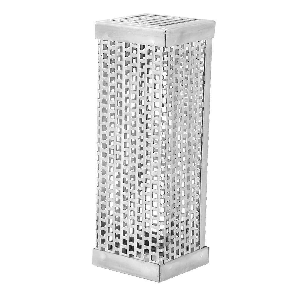 Pellet Smoker Tube, Stainless Steel BBQ Wood Pellet Tube Smoker Square BBQ Gr...