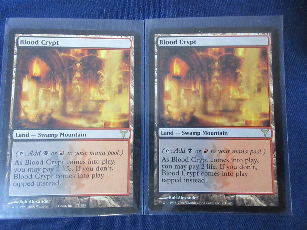 Magic the Gathering (MTG) Blood Crypt - Dissension x2 LP-MP