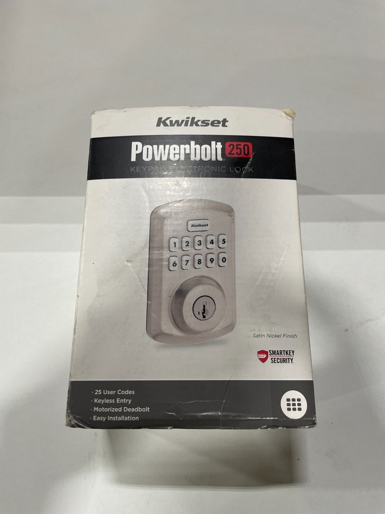 Kwikset Powerbolt 250 Smart Keypad Electronic Deadbolt Lock
