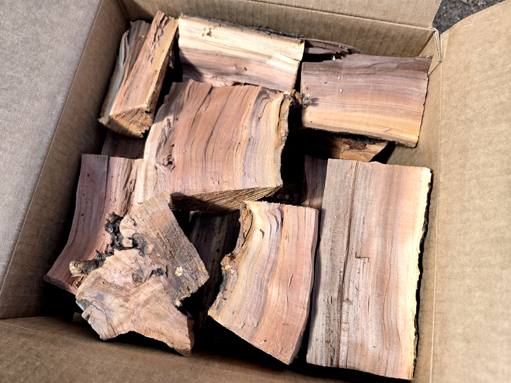 19+ LBS Apple Wood Chunks Seasoned Organic Smoking BBQ Grilling Cooking Smoker