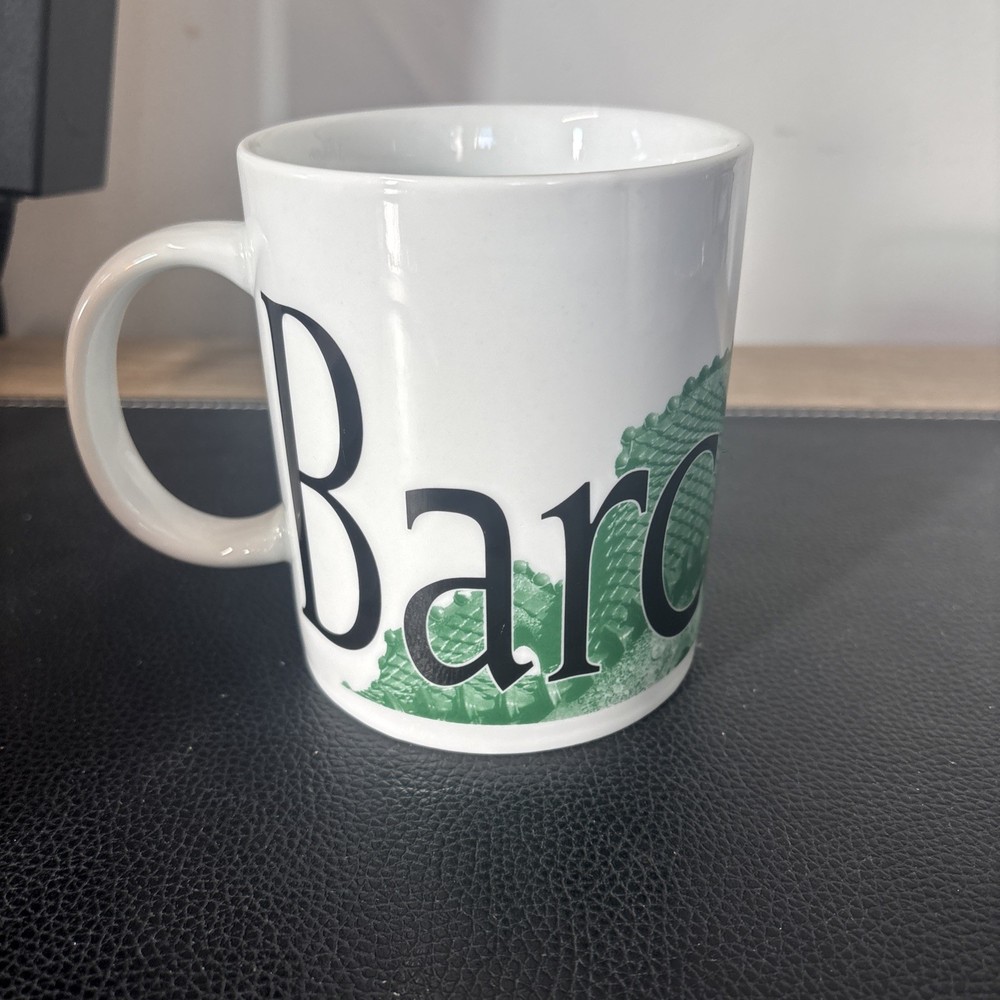 Vintage 2002 Starbucks Barcelona City Mug Collector Series  16oz Coffee Tea Mug