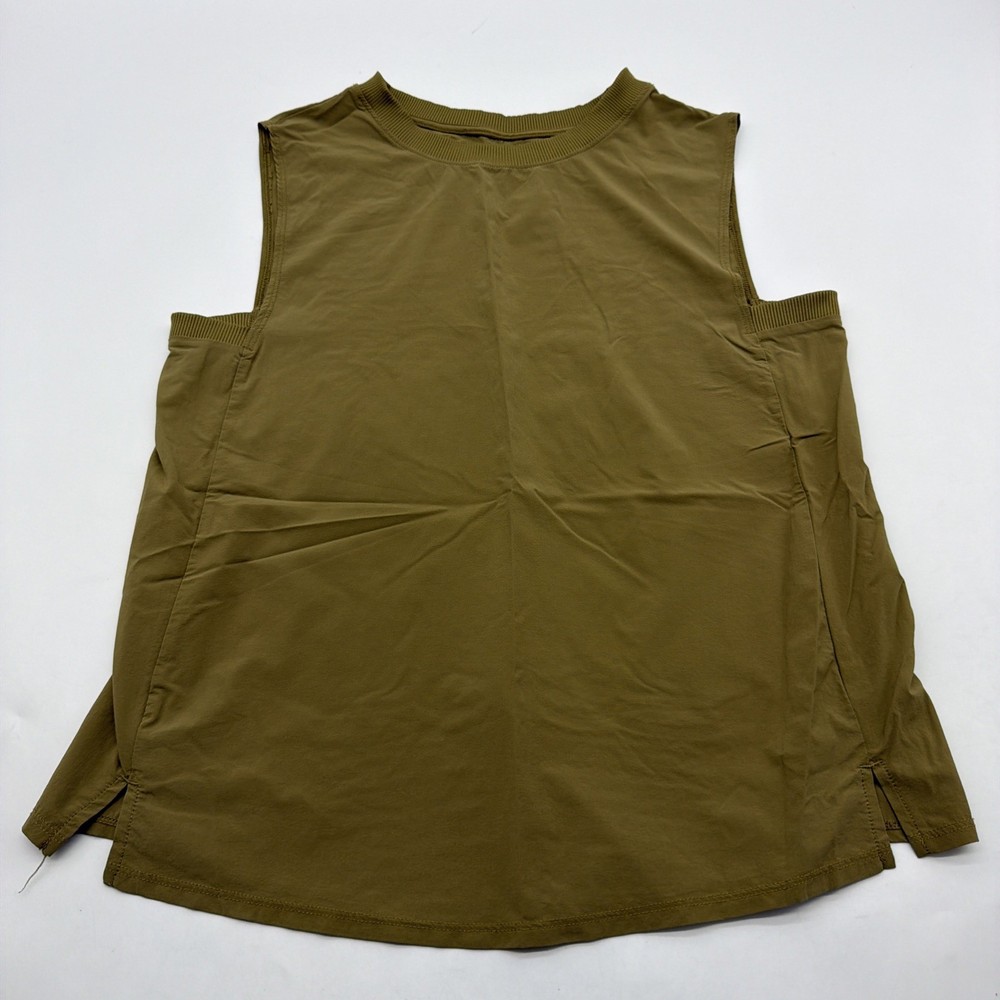 All In Motion Sports Tank Top Women Green Solid Logo .#38512