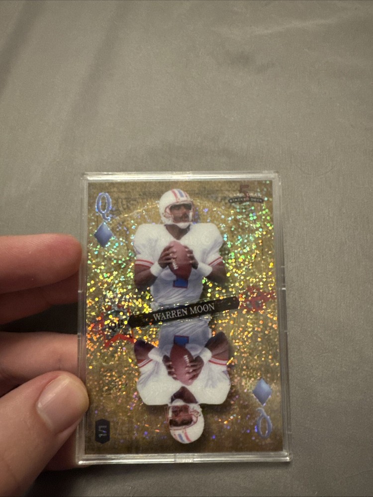 Warren Moon 1/1!!!! Wild Card 5 Card Draw