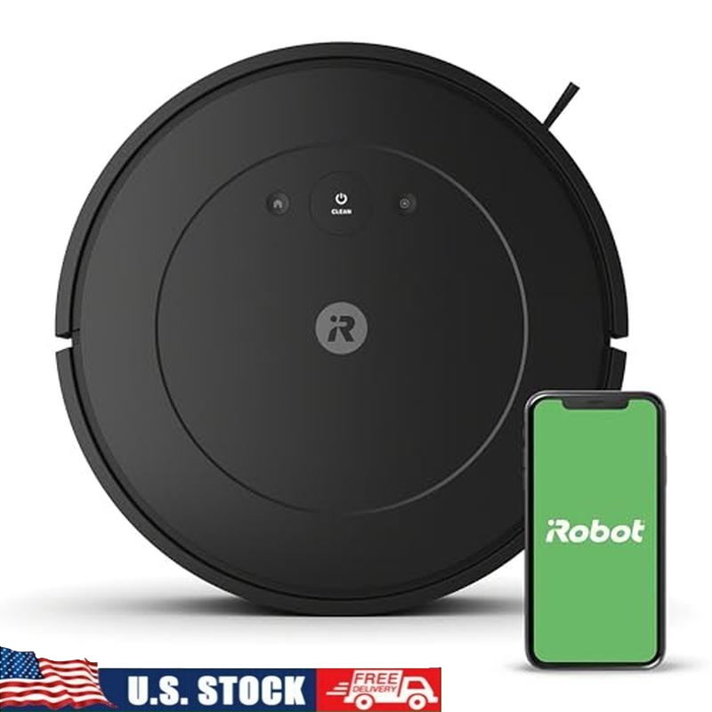 Smart Robot Vacuum with 3-Stage Cleaning Edge Sweep Self-Charging Black