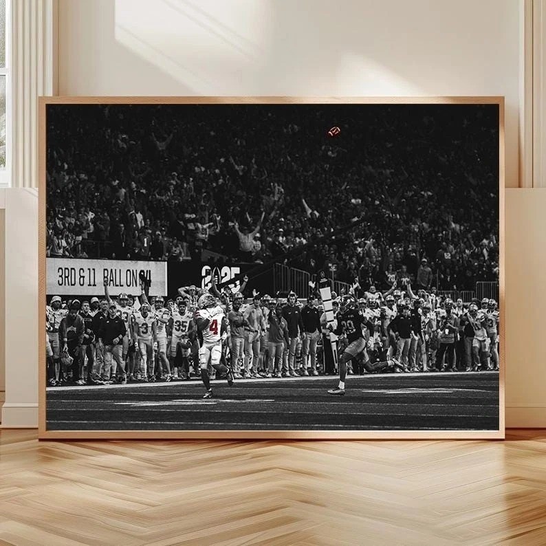 Jeremiah Smith Catch vs Notre Dame Ohio State Sport Poster