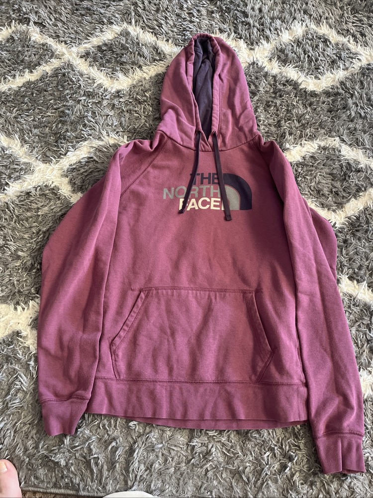 The North Face Womens M Pink Long Sleeve Hooded Knit Pullover Sweater