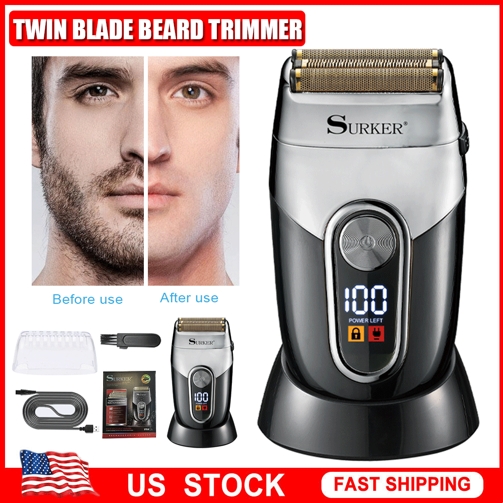 Newest Mens Electric Shaver Trimmer Razor Cordless Hair Beard Shaving Machine BK