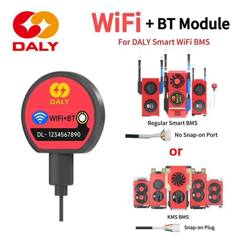 Daly New KMS/ Regular Smart BMS WIFI Bluetooth Module for Lifepo4 Li-ion Battery