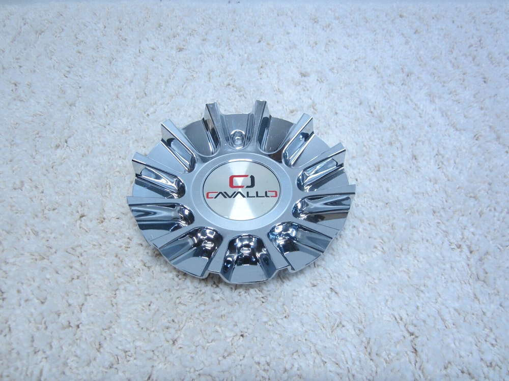 CAVALLO S243L176 CUSTOM ALLOY WHEEL BOLT ON CHROME CENTER CAP #2A-7