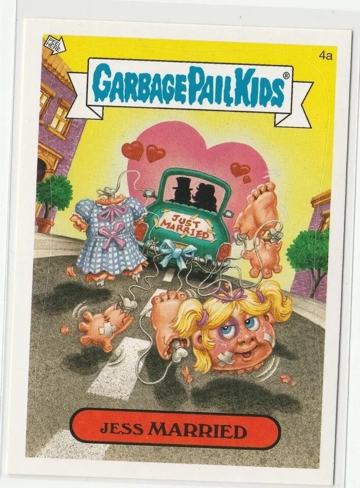 Jess Married #4a Garbage Pail Kids GPK 2007 ANS6 All-New Series 6 Card