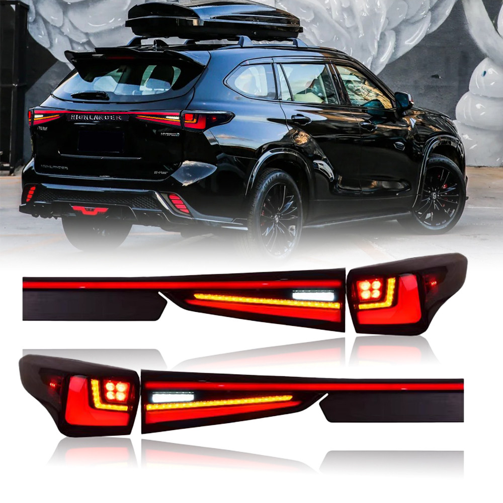 LED Tail lights Trunk Lamp For Toyota Highlander 2020-2023 Start UP Animation