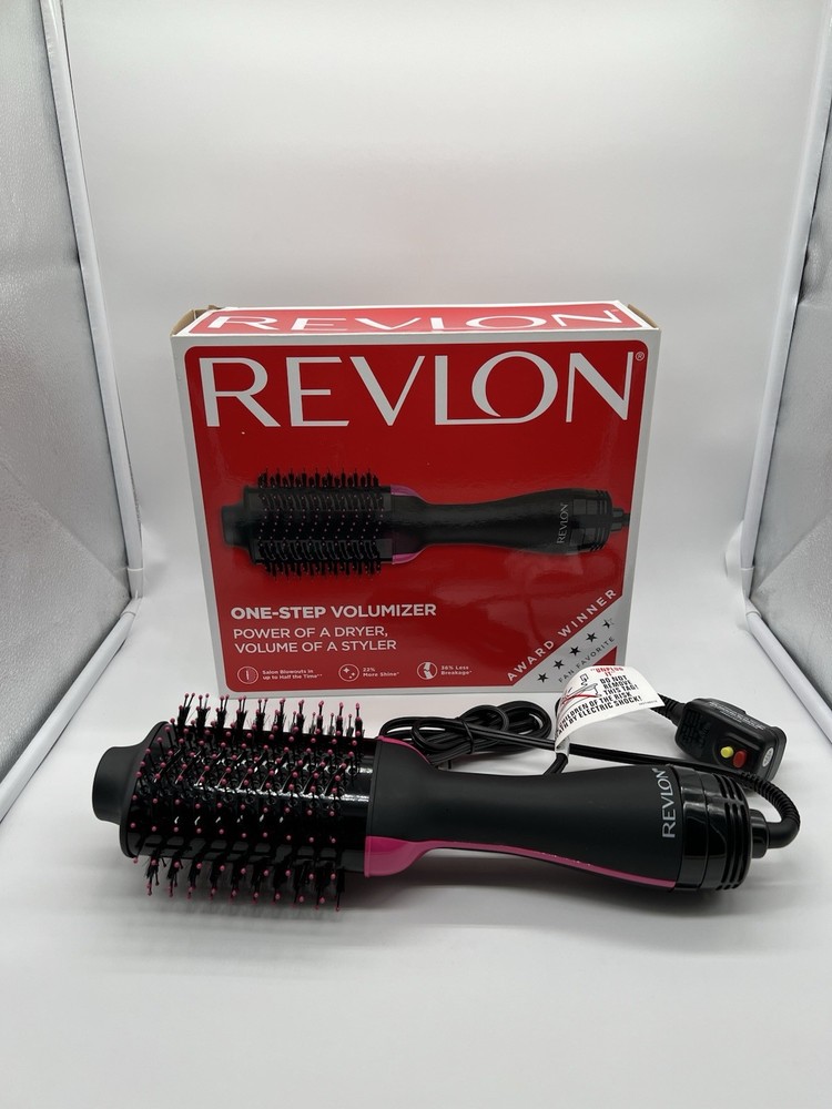 Revlon One-Step Hair Dryer Volumizer Hot Air Brush Black RVDR5222 Open Box