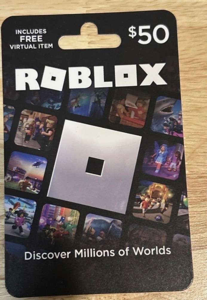 Roblox 50 USD Gift Card with Exclusive Virtual Item Cashapp Only-image