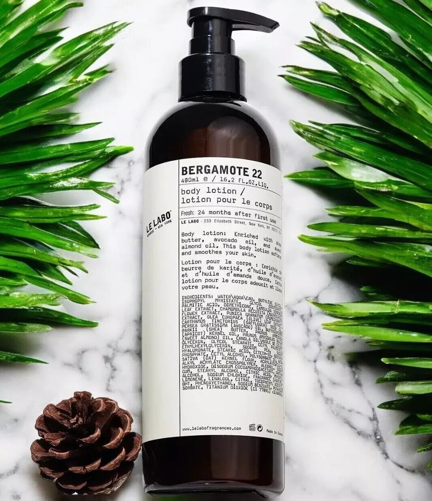 Le Labo Bergamote 22 Body Lotion Jumbo Bottle Fairmont Hotel 480ml - 16.2 fl oz!